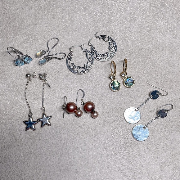 ❤️ ALL FOR $10 OR FREE WITH ANY PURCHASE !!! Set of 7 earrings !!! - Picture 1 of 2